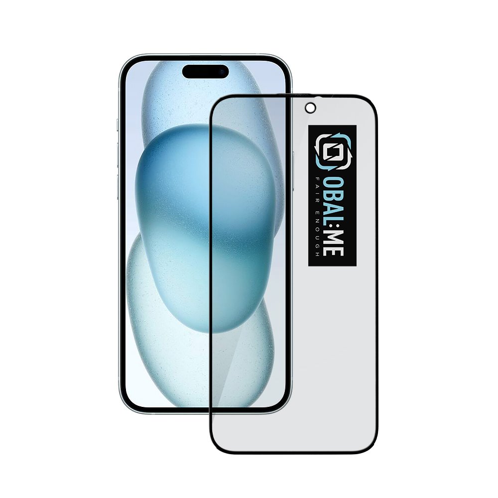 OBAL:ME Privacy 5D Tvrzené Sklo pro Apple iPhone 15 Plus Black 8596311253539