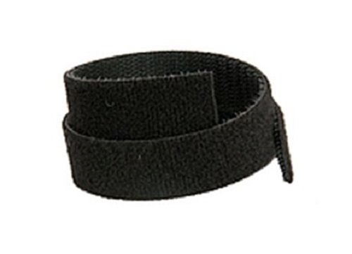 Oboustranný suchý zip Solarix,šířka 10mm,25m,černý SXSZO-10MM-25M-BK