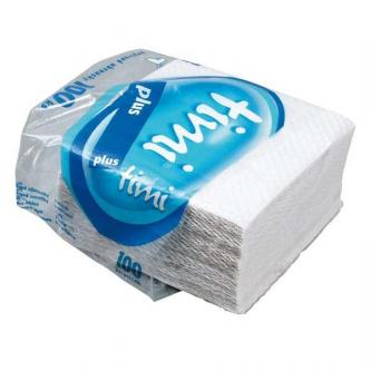 Obrúsky jednovrstvové, 330 x 330mm, biele, 100% celulóza HUBX212052X0