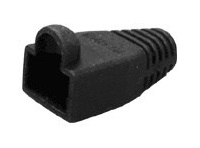 Ochrana pro konektor RJ45, snag-proof - černá, 100ks OCH-BK