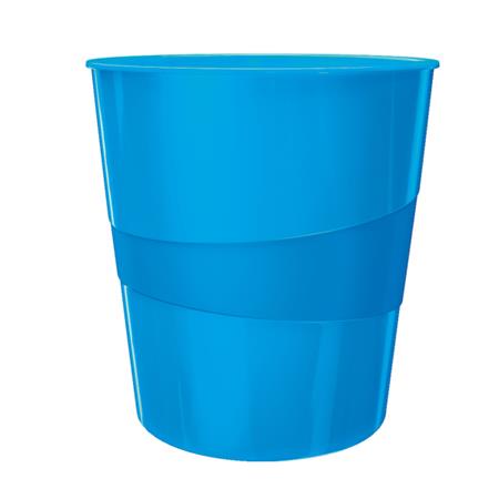 Odpadkový koš Leitz WOW, metalická modrá 52781036