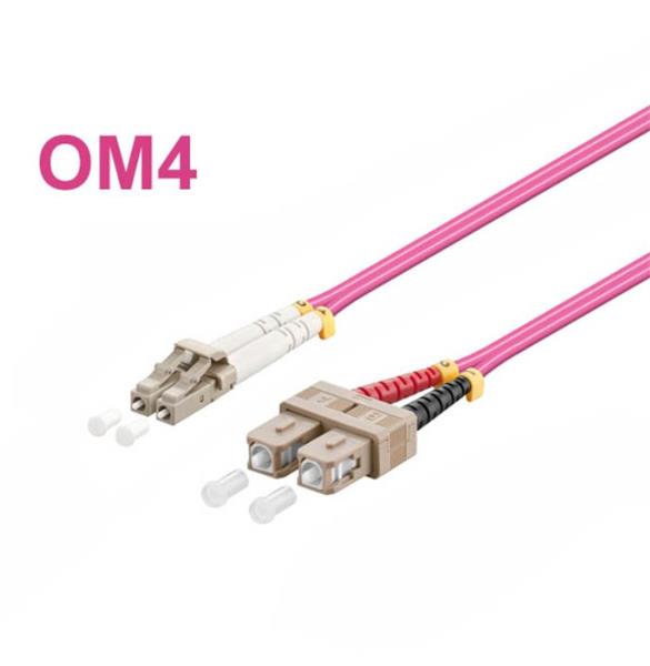 OEM LC-SC Optický patch cord 50/125 3m OM4 Duplex 0952