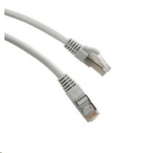 OEM Patchkábel FTP LSOH 10m Cat6A, šedý, Cu ZPK-SC6-10-F
