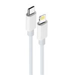 OEM0100927 Maxlife MXUC-05 USB-C a lightning kábel 1m biela T00049269