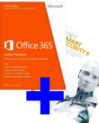 OFFICE baliček k notebooku - OFFICE 365 + ESET Smart Security 6, OEM 1rok