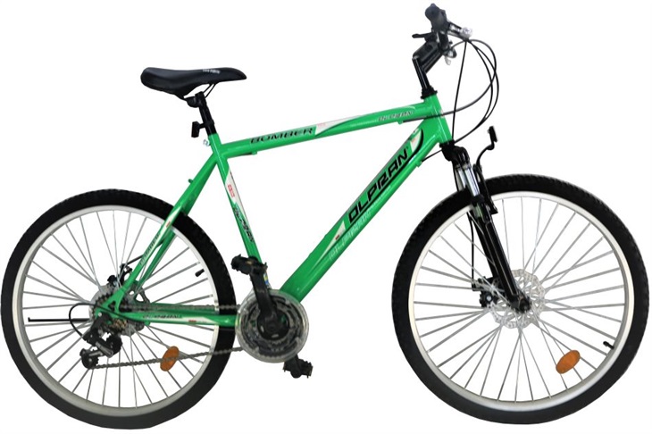 Olpran Horský bicykel Bomber SUS Full Disc 26" G zelená 8595243842330