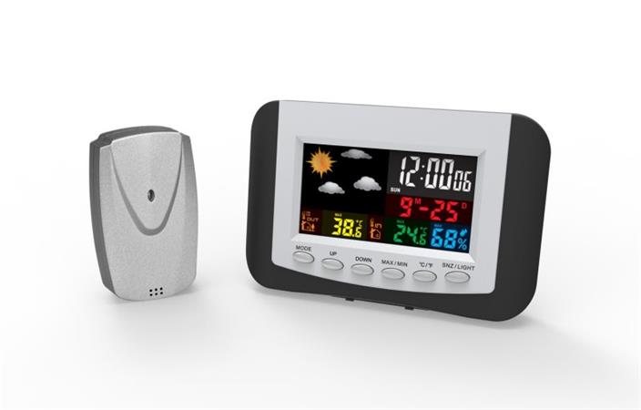 OMEGA digitální barevná meteostanice LCD vnitřní/venkovní bezdrátová OWS03