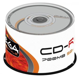 Omega Freestyle CD-R, OF50, 50, 700MB, 52x, 80min., 12cm, bez možnosti potlače, cake box, Standard,