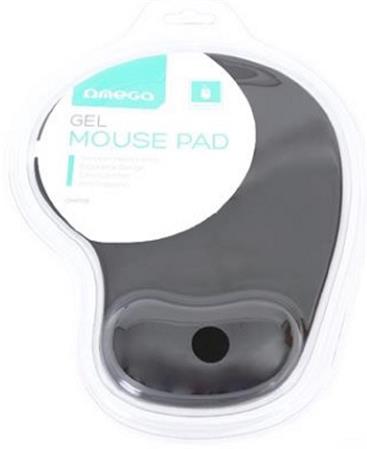 OMEGA gelová podložka pod myš černá OMPGB
