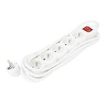 OMEGA Prodlužovací zásuvková lišta s 5 zásuvkami 3,0M 16A 5 SOCKET TYPE E FRENCH WHITE OL5F3W