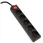 OMEGA Prodlužovací zásuvková lišta s 5 zásuvkami WITH BASIC SURGE PROTECTION 1.5M 16A 5 SOCKET TYPE F SCHUKO GERM OL5G15