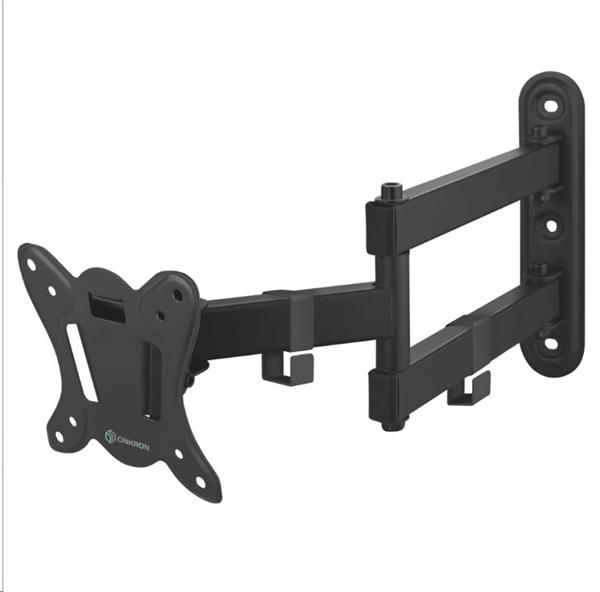ONKRON Full Motion TV držiak na stenu pre 10" až 32" obrazovky do 25 kg, čierny NP15-B