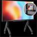 ONKRON mobilný TV stojan pre 70" - 110" do 125 kg, s držiakom, čierny VESA: 200x200 - 1000x600 TS2081-B