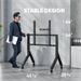 ONKRON mobilný TV stojan pre 70" - 110" do 125 kg, s držiakom, čierny VESA: 200x200 - 1000x600 TS2081-B