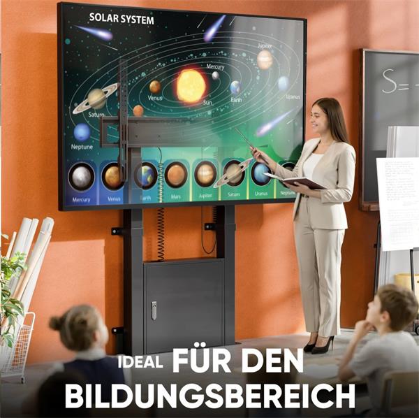 ONKRON Motorizovaný TV stojan pre televízory s uhlopriečkou 55"-100", FPRO2L-30 FPRO2L-30-B