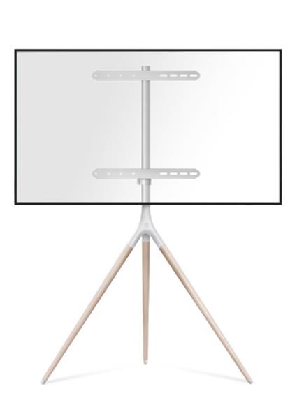 ONKRON TV dizajnový tripódový stojan pre 32" - 65" do 35 kg, biely TS1220-W