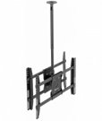 ONKRON TV stropný držiak s nastaviteľnou výškou pre dva LED LCD televízory s uhlopriečkou 40 až 80", čierny N3L-B