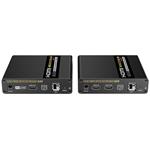 Optický HDMI extender 4K@60Hz 4:4:4 HDR, až 40km khext400-2