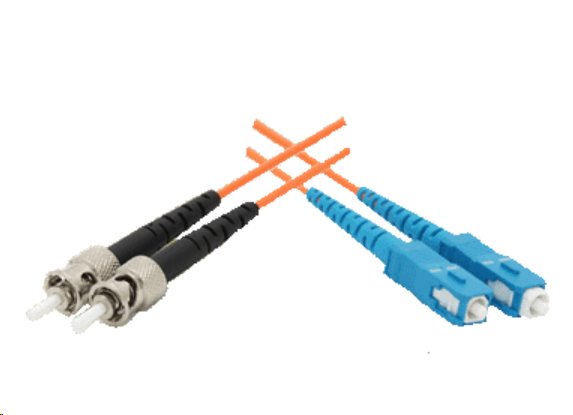 Optický kábel ST/UPC-SC/UPC MM 62,5/125 5m oranžzový 1213