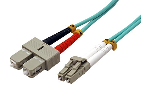 Optický patch cord Duplex LC-SC 50/125 1m MM OM4 0950