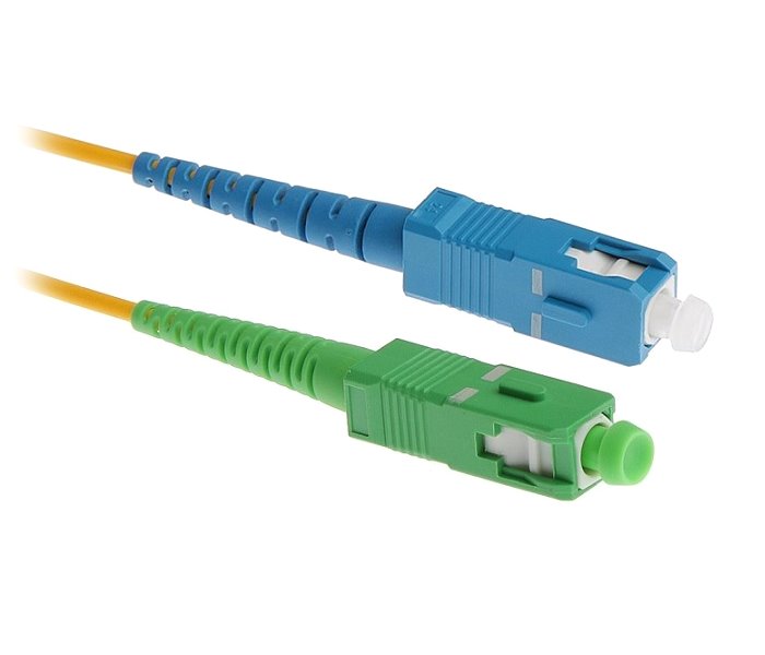 Optický patch kabel, SC(upc) -SC(apc), Singlemode, Simplex, 1m