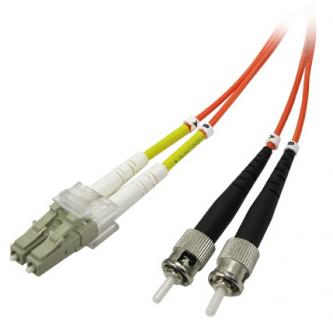 Optický PatchCord Multi mode (62,5/125), LC/ST, 1m, economy KJ010P6LTE01