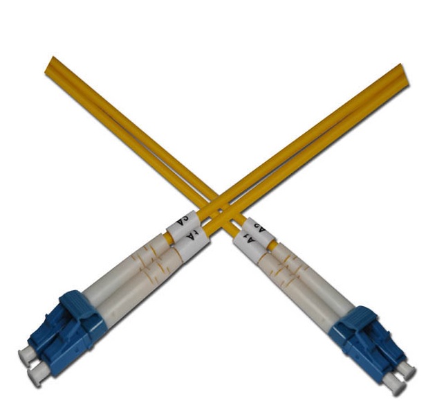 Optický patchkabel duplexní, LC-LC 9/125um SM 1,5m OS2 103011