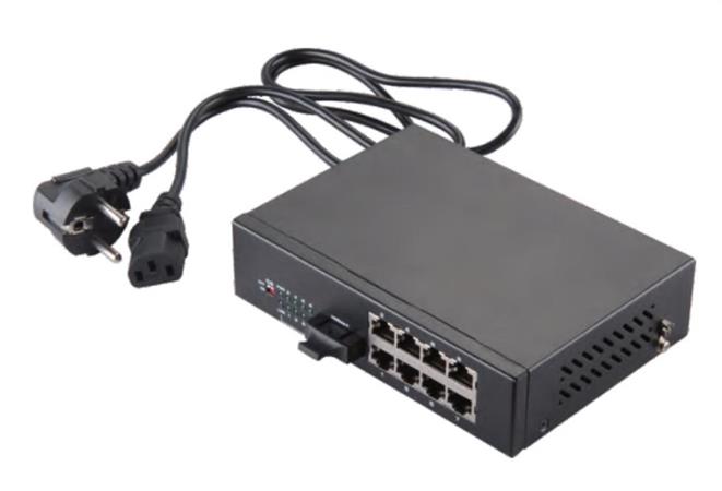 Optický převodník 1,25 Gb (In 1x SCD/ Out 8xRJ45) - neřízený, MM 8393