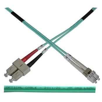 OPTIX LC-SC Optický patch cord 50/125 1m Duplex OM3 1350