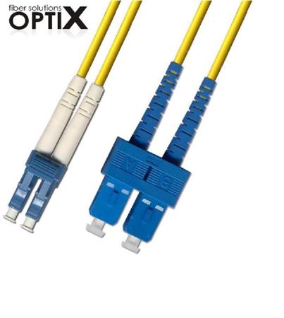 OPTIX LC-SC patch cord 09/125 10m duplex G657A 1,8mm 0756