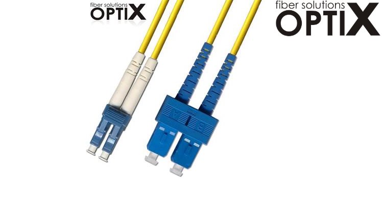 OPTIX LC/UPC-SC/UPC Optický patch cord 09/125 50m G657A 1059