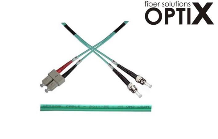 OPTIX ST-SC Optický patch cord 50/125 1m Duplex OM3 1310