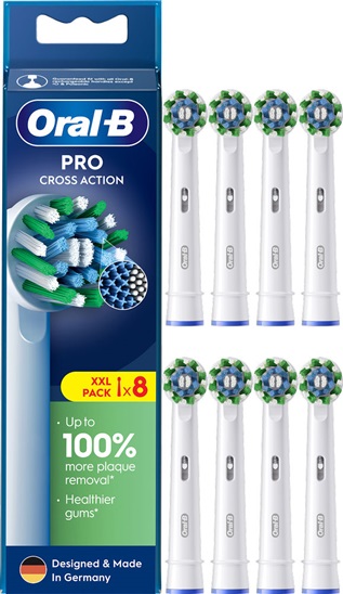 Oral-B hlavice Cross Action 8ks EB50 8006540847855
