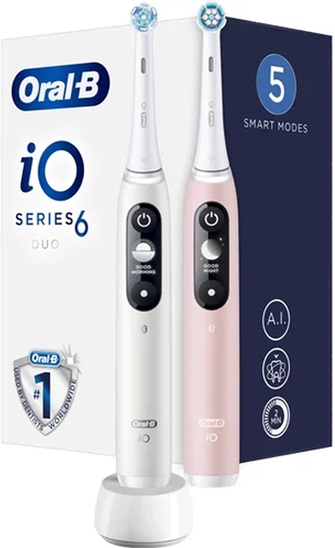 Oral-B iO6 Series Duo Pack White/Pink 4210201381877