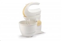 Orava SL-200 C ruční šlehač s nádobou, 300 W, 85 dB, 5 rychlostí, mísa 2.5 l, pulzní spínač, bílá