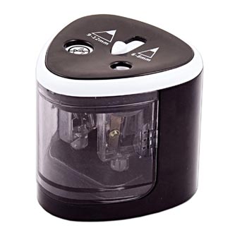 Orezávatko elektrické, čierne, pre silnú aj tenkú ceruzku, Peach PO102