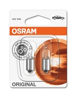 OSRAM autožárovka STANDARD 12V 5W BA9s (Blistr 2ks) 64111-02B