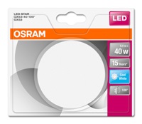 OSRAM LED STAR 40 kompaktní na pin 100° 230V 6,1W 840 GX53 noDIM A+ Sklo 470lm 4000K 15000h (blistr 1ks) 4058075052888