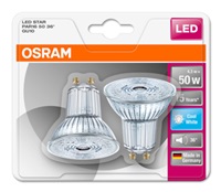 OSRAM LED STAR PAR16 36° 4,3W 840 GU10 350lm 4000K (CRI 80) 15000h A++ (Krabička 2ks) 4052899981065