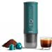 Outin Nano Prenosný espresso kávovar, farba modrozelená OTEM-01-Teal
