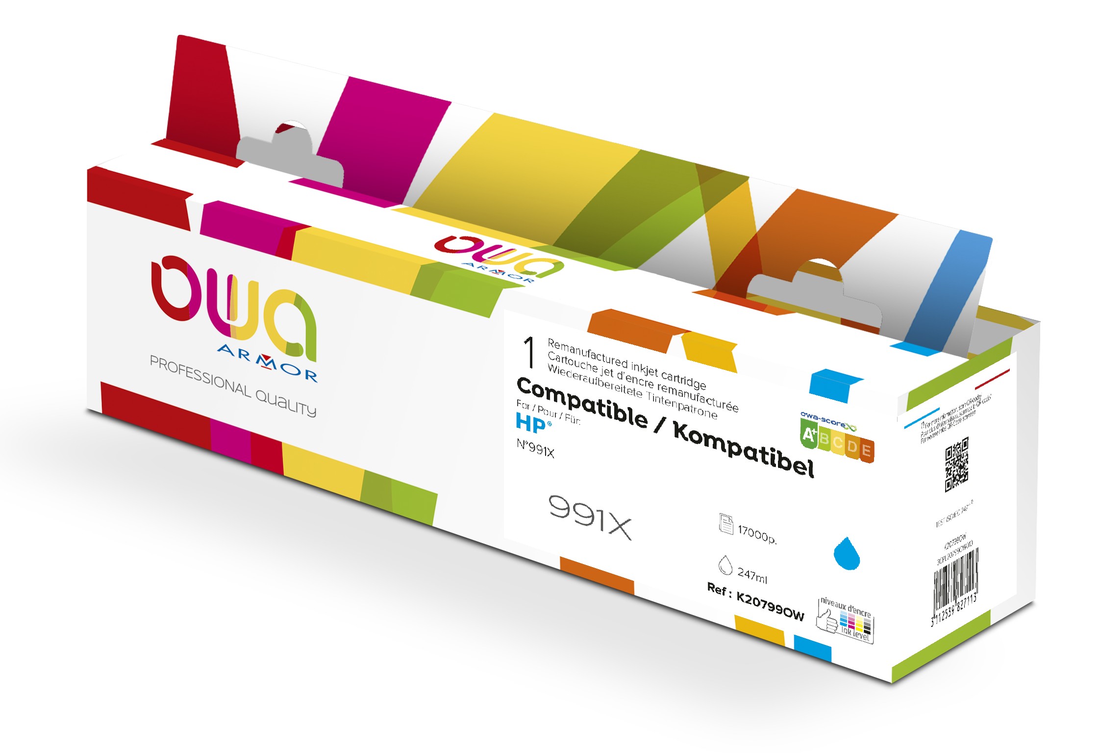 OWA ARMOR ink pro HP M0J90AE C, (991X) K20799OW