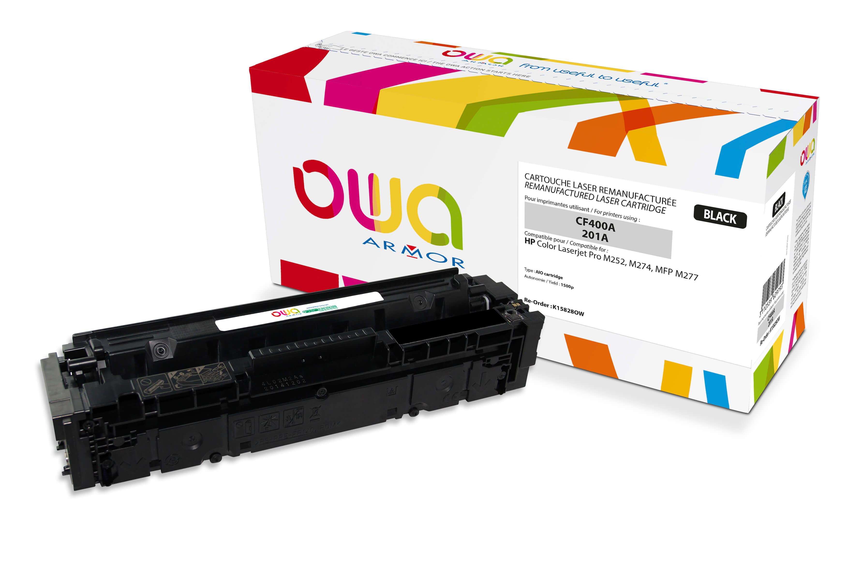 OWA Armor toner pro HP CF400A, černá/black K15828OW