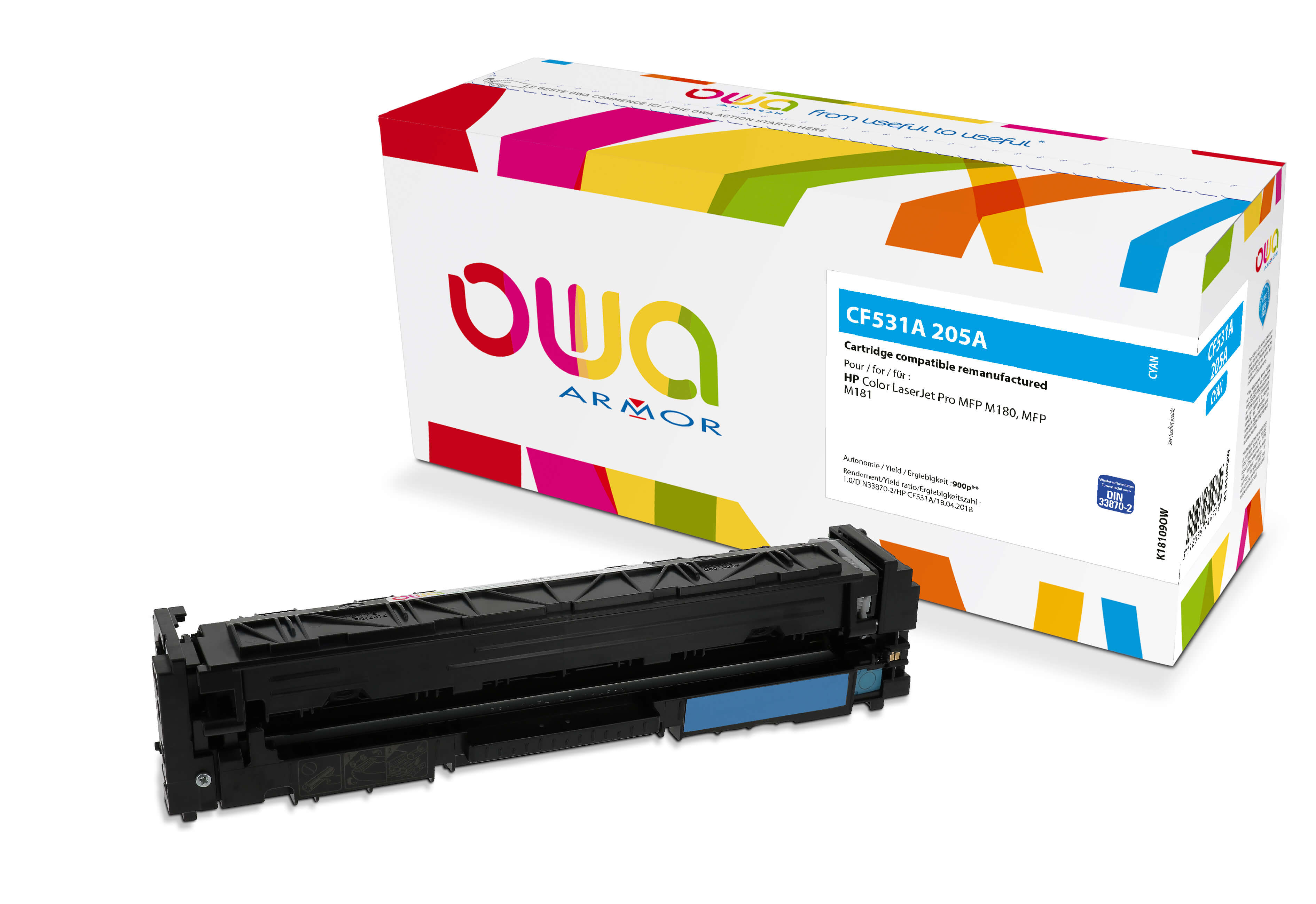 OWA Armor toner pro HP CF531A, modrá/cyan K18109OW