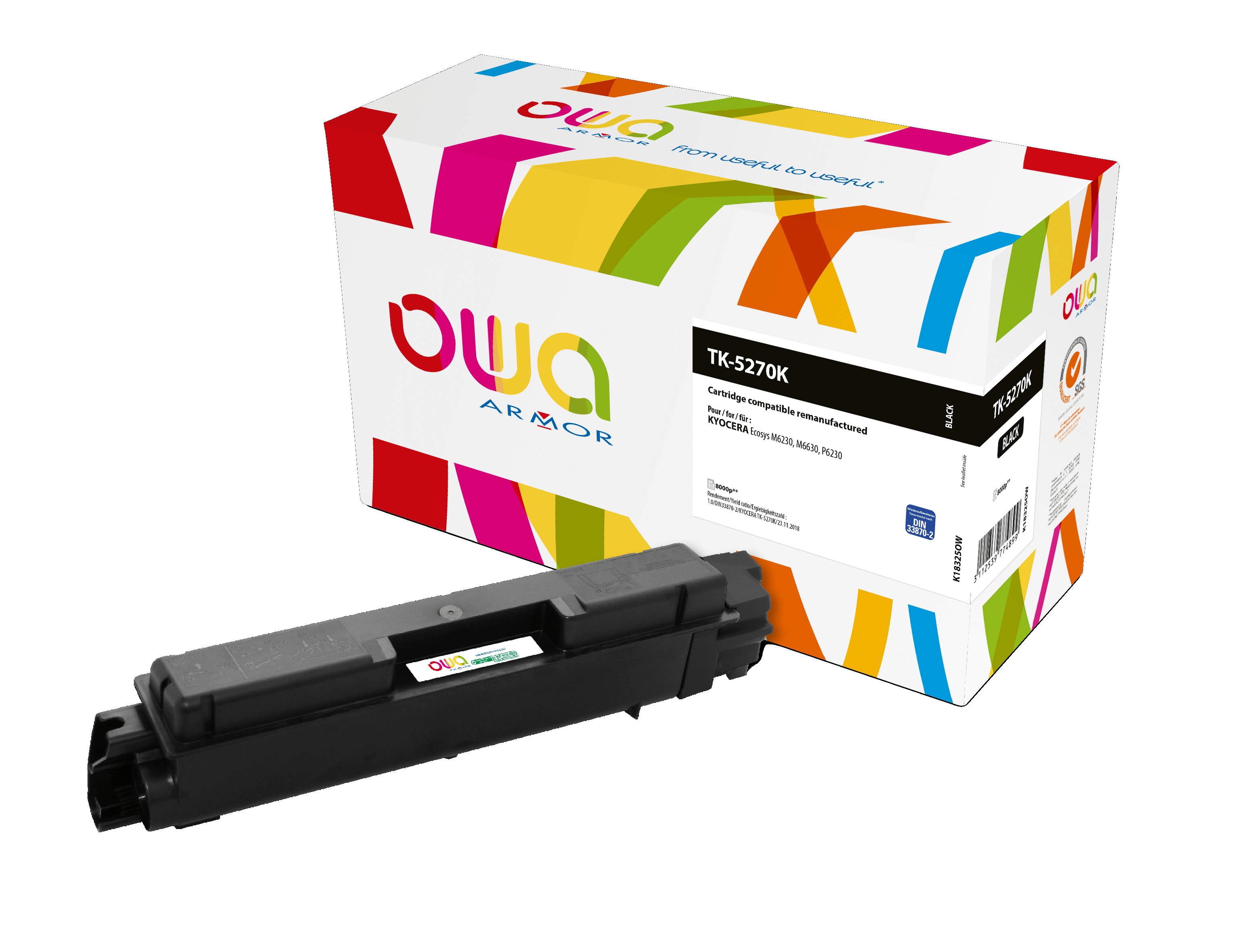 OWA Armor toner pro KYOCERA TK-5270K,černá/black K18325OW