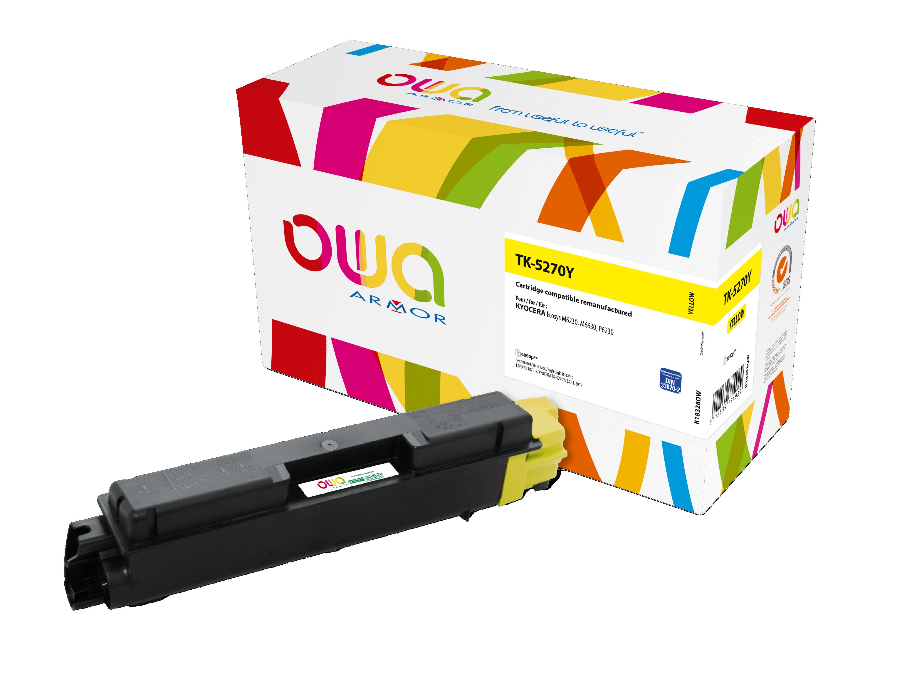 OWA Armor toner pro KYOCERA TK-5270Y,žlutá/yellow K18328OW
