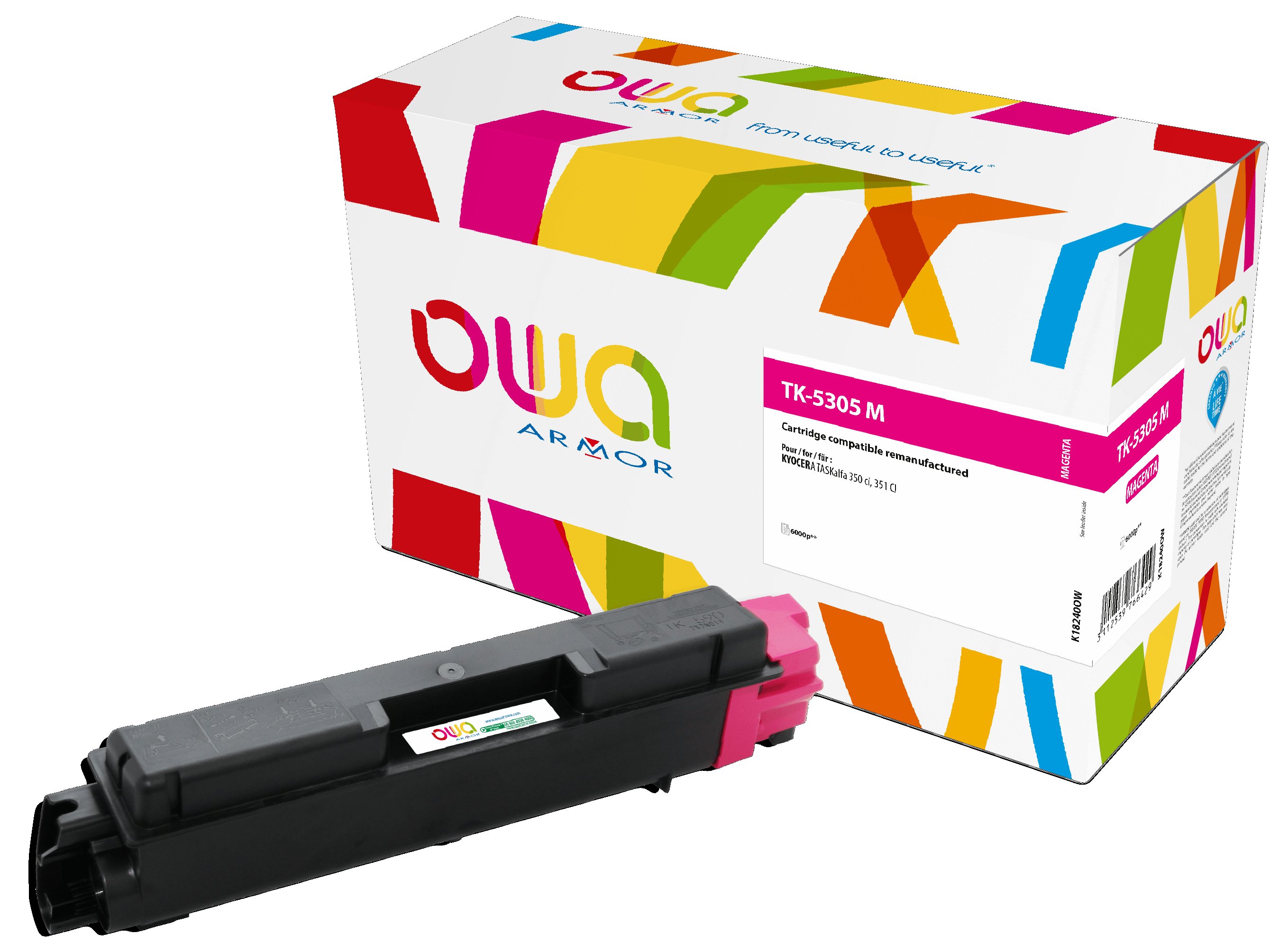 OWA Armor toner pro KYOCERA TK-5305M,červená/magen K18240OW