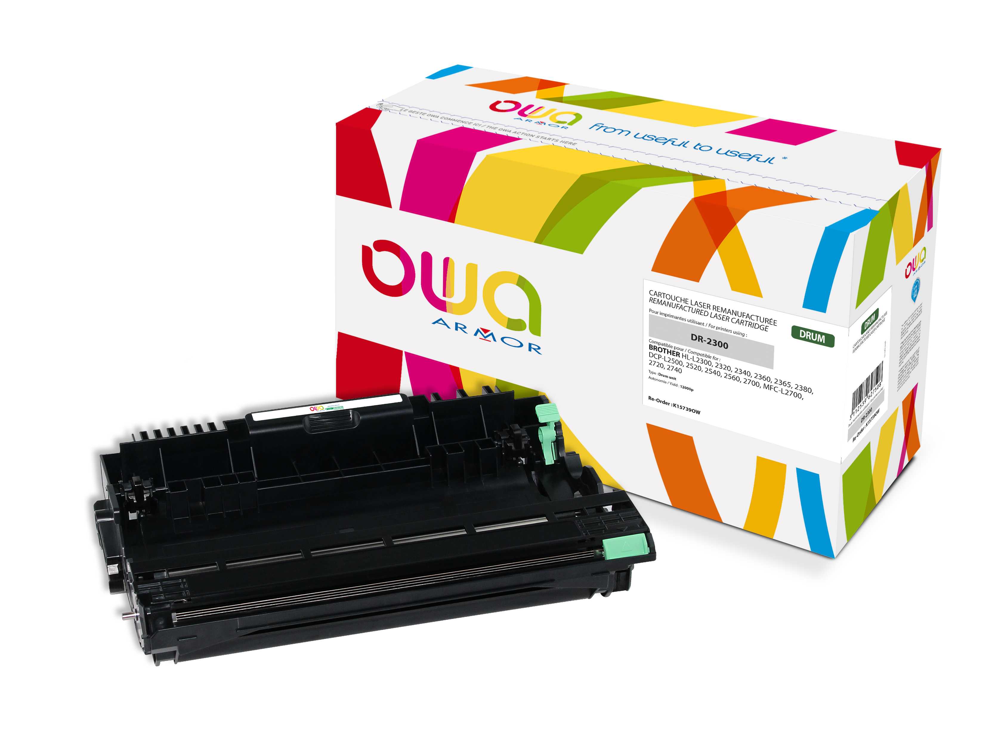 OWA Armor válec pro Brother DR-2300,černý,12000st. K15739OW