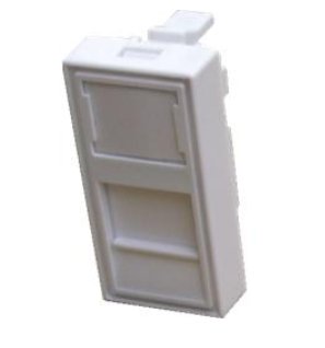 OXnet Nosná maska 22,5x45mm pro Mosaic Legrand/ABB, biela