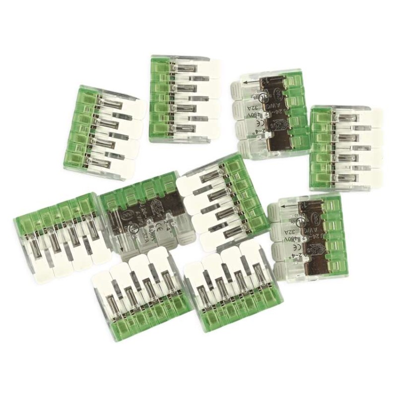 Páčková spojovacia svorka 4× 0,2–4 mm2, 10 ks 8592920154502
