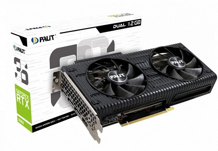 PALIT GeForce RTX 3060 Dual 12GB GDDR6 NE63060019K9-190AD
